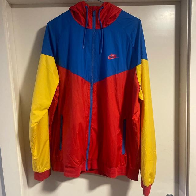 Nike Men's Lightweight Jacket - Yellow/Red - XL on Productcaster.