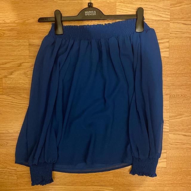 Topshop Women's Blouse - Blue - 8 on Productcaster.