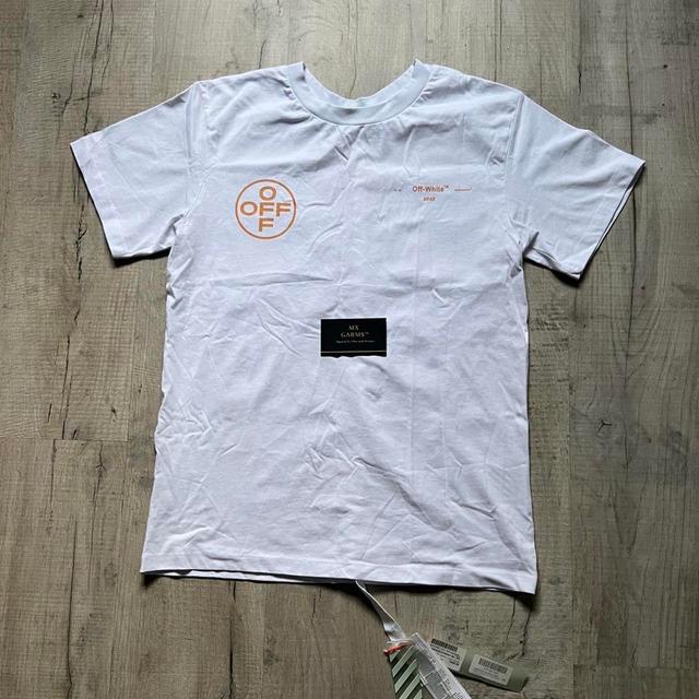 Off-White Men's T-shirt - White - XS on Productcaster.