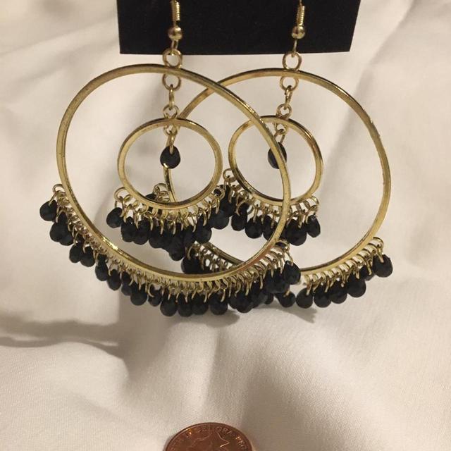 Women's Earrings - Black on Productcaster.