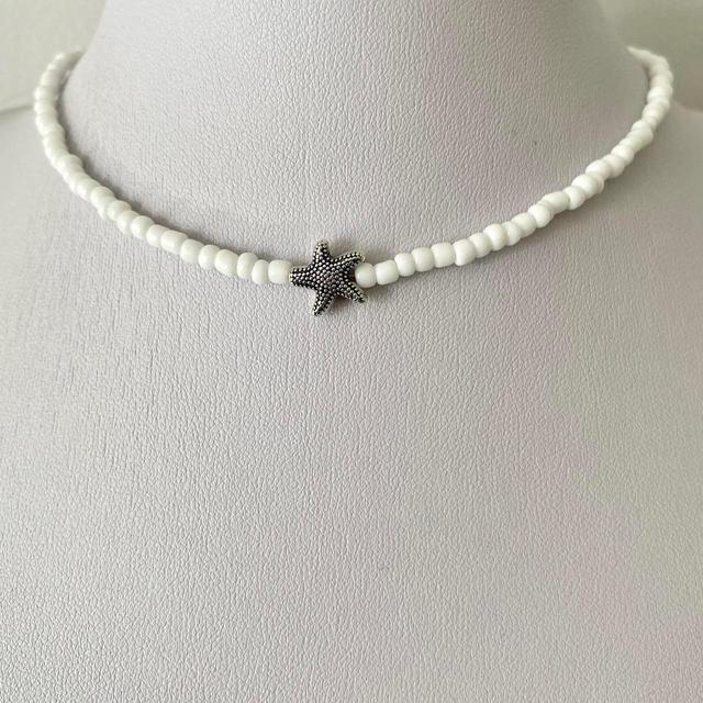 Women's Necklace - White on Productcaster.