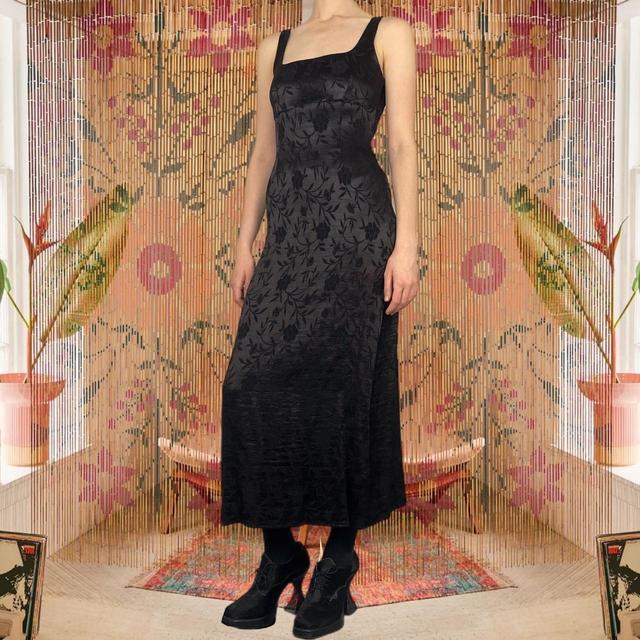 Vintage Women's Maxi Dress - Black - 10 on Productcaster.