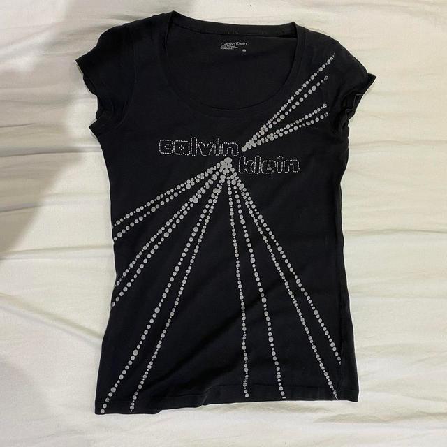 Calvin Klein Women's T-shirt - Black - XS on Productcaster.