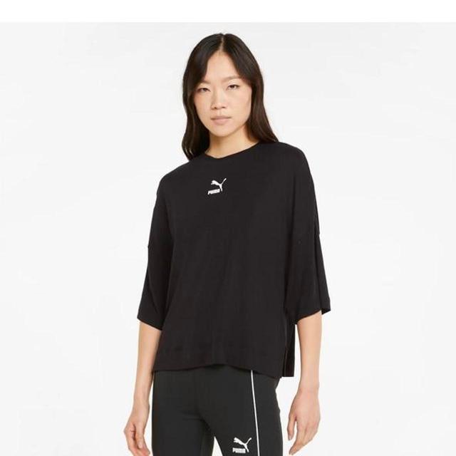 Puma Women's T-shirt - Black - XS on Productcaster.