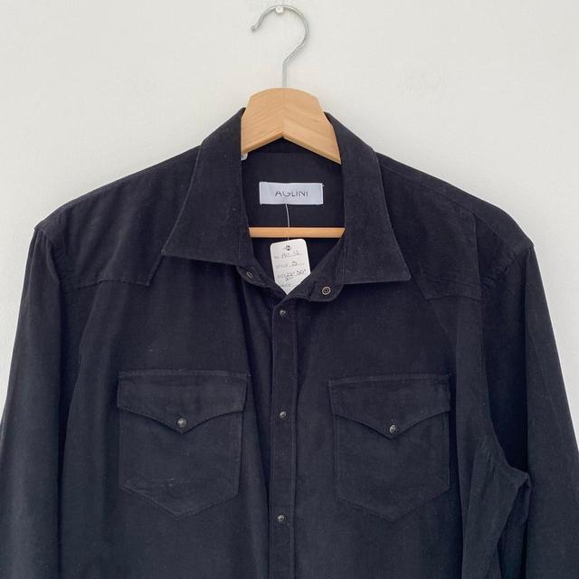 American Vintage Men's Shirt - Black - S on Productcaster.