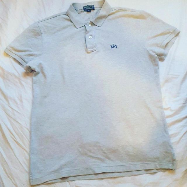 Polo Ralph Lauren Men's Polo shirt - Grey/Navy - M on Productcaster.