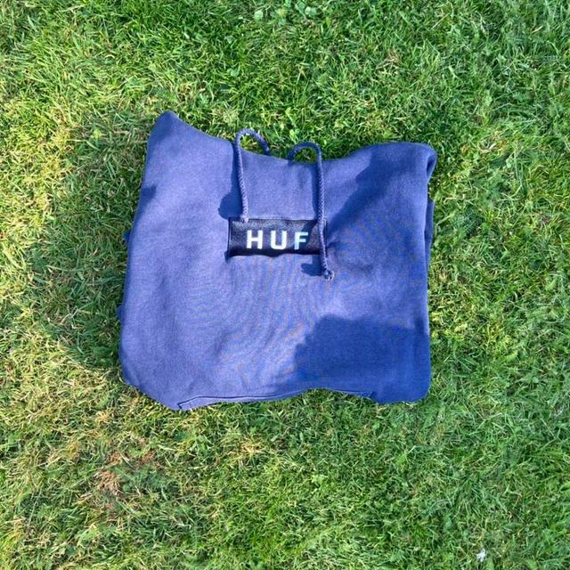 HUF Men's Hoodie - Navy - S on Productcaster.