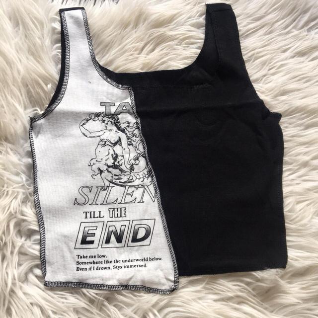 Women's Crop top - Black/White - 8 on Productcaster.