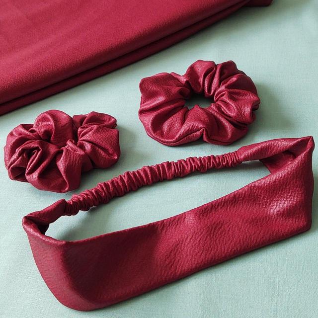 Handmade Women's Hair accessory - Burgundy on Productcaster.