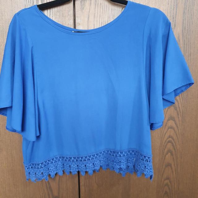 New Look Women's Blouse - Blue/Navy - 4 on Productcaster.