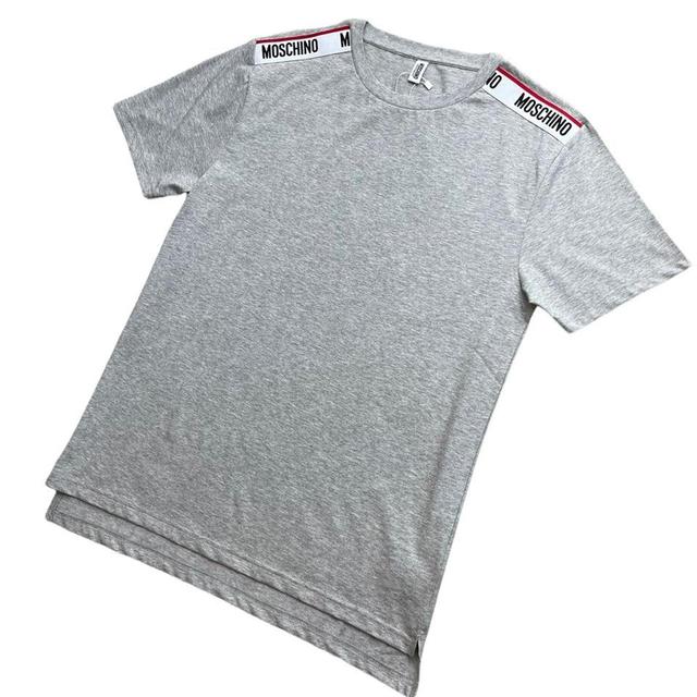 Moschino Men's T-shirt - Grey - S on Productcaster.