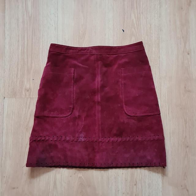 Dorothy Perkins Women's Skirt - Burgundy - UK 8 on Productcaster.