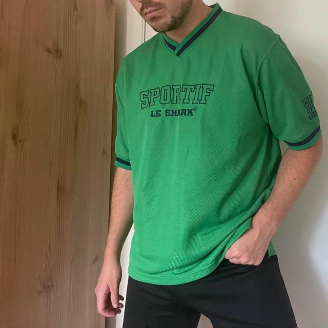 Reclaimed Vintage Men's T-shirt - Green - L on Productcaster.