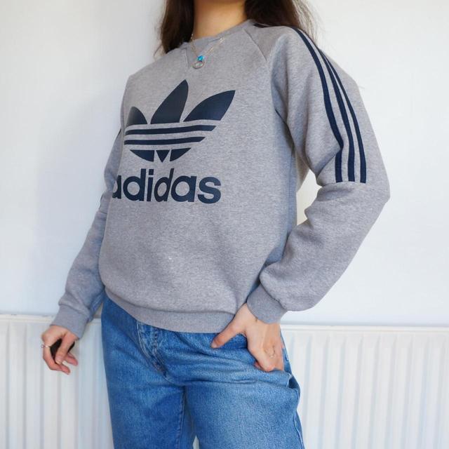 Adidas Men's Sweatshirt - Grey - S on Productcaster.