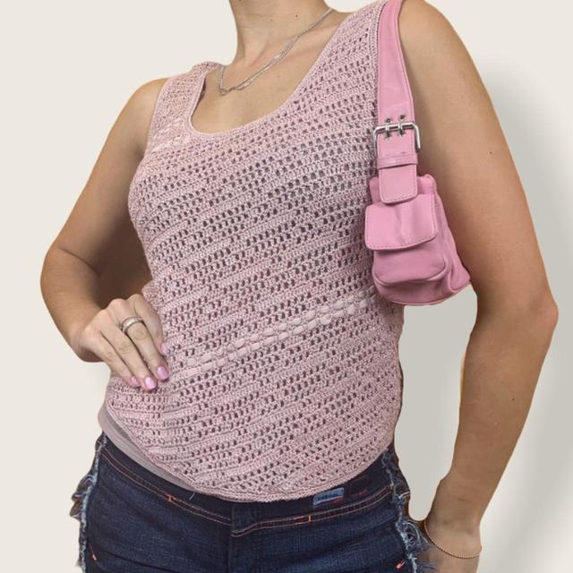 Vintage Women's Crop top - Pink - 10 on Productcaster.