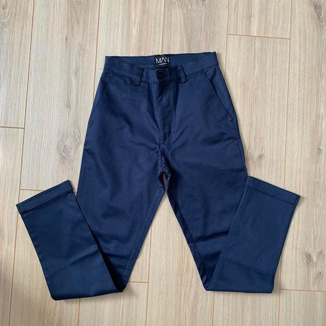 Boohoo Men's Trousers - Blue/Navy - S on Productcaster.