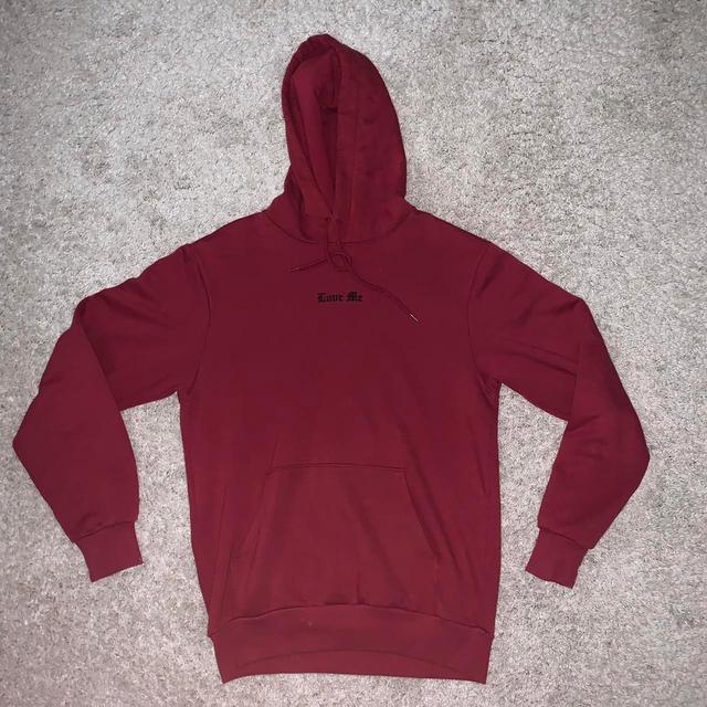 Men's Hoodie - Burgundy - S on Productcaster.