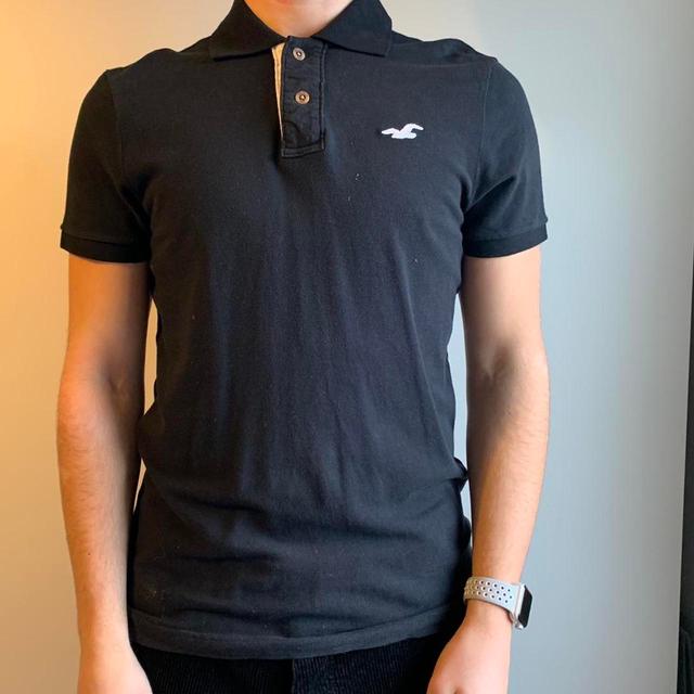 Hollister Co. Men's Polo shirt - Black - S on Productcaster.