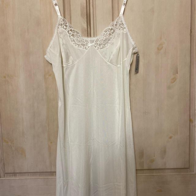 Vintage Women's Slip Dress - White - 10 on Productcaster.