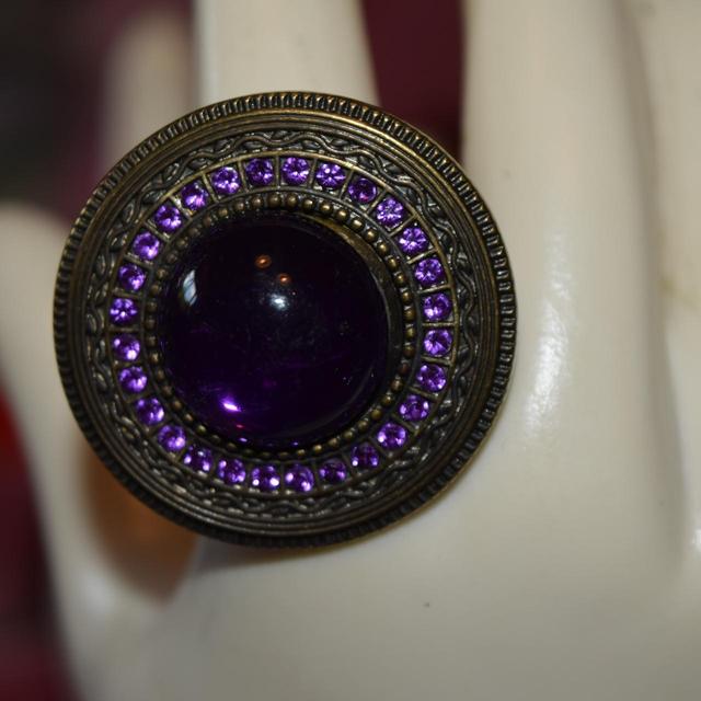 Vintage Women's Ring - Purple on Productcaster.