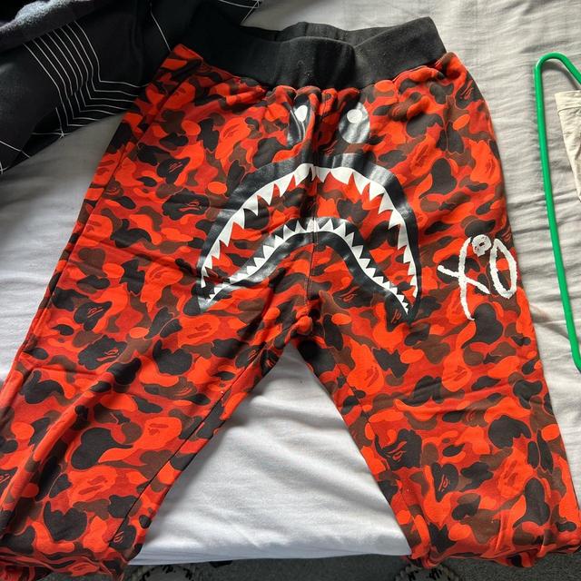 BAPE Men's Sweatpants - Orange - L on Productcaster.