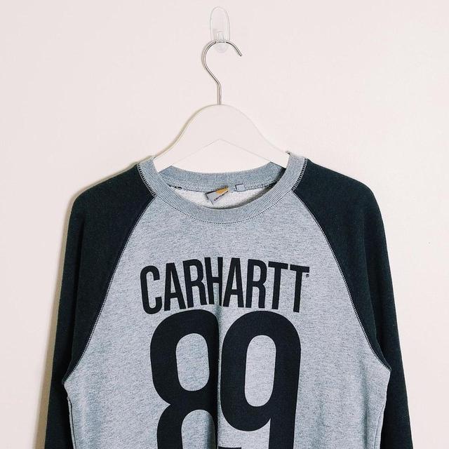 Carhartt WIP Men's Sweatshirt - Grey/Black - S on Productcaster.