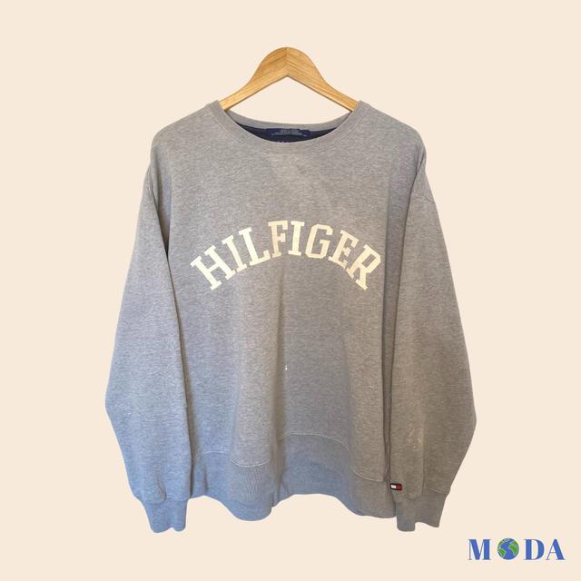 Tommy Hilfiger Men's Sweatshirt - Grey - L on Productcaster.