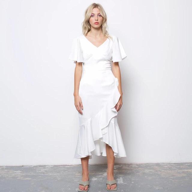 Designer Women's Dress - White - S on Productcaster.