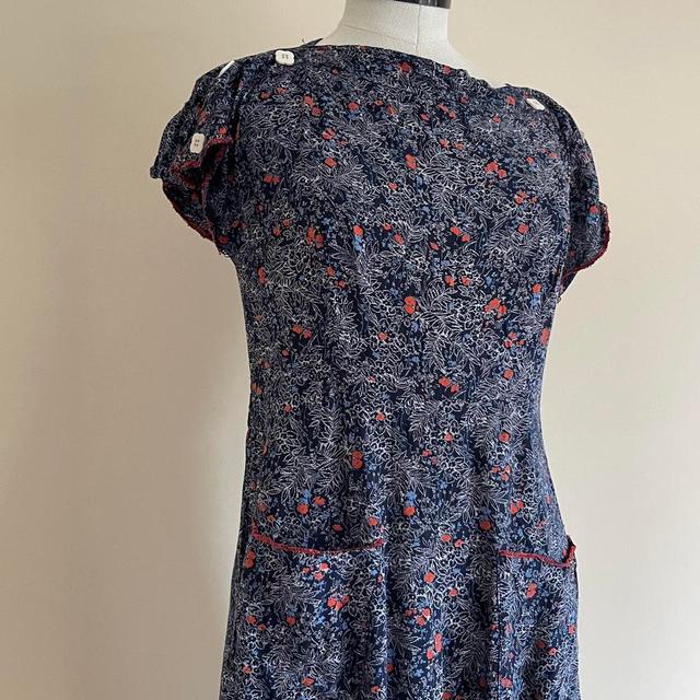 Vintage Women's Dress - Blue - 10 on Productcaster.