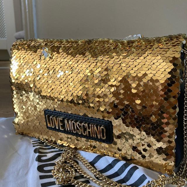 Moschino Women's Crossbody bags - Gold/Black on Productcaster.