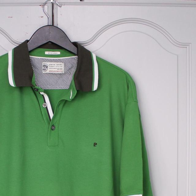 Pierre Cardin Men's Polo shirt - Green - XXXL on Productcaster.