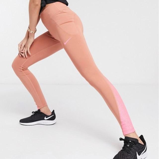 Nike Women's Leggings - Pink/Multi - S on Productcaster.