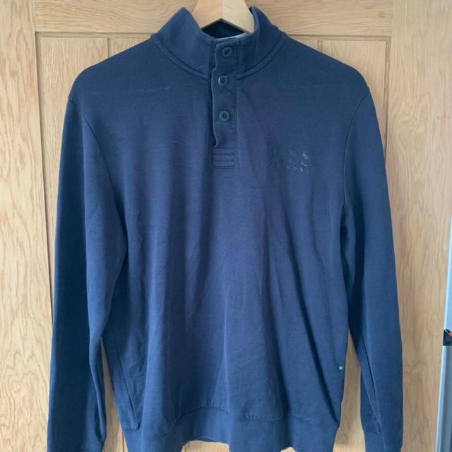 Hugo Boss Men's Sweatshirt - Blue - S on Productcaster.