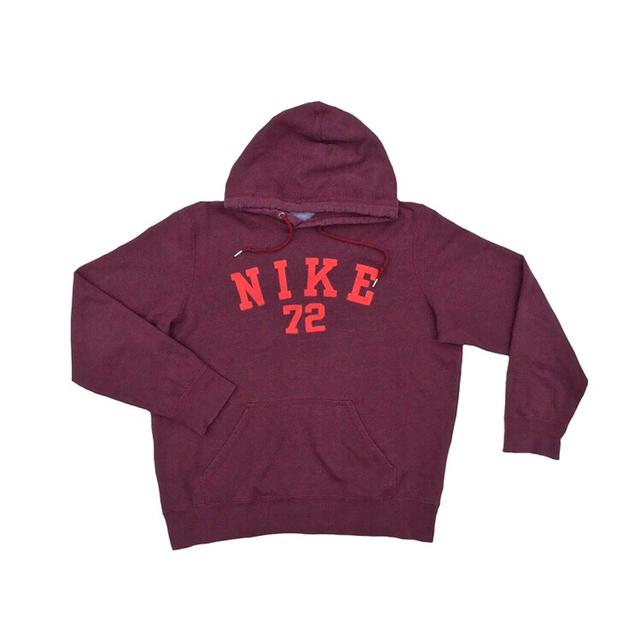 Nike Men's Hoodie - Burgundy - L on Productcaster.