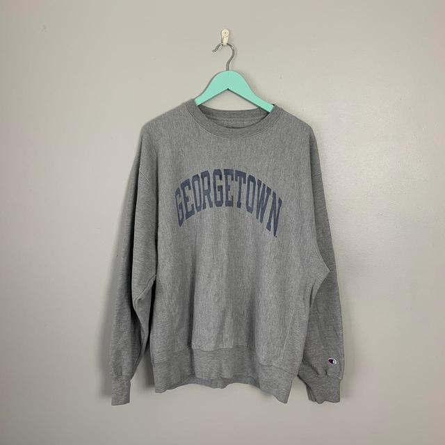 Champion Men's Sweatshirt - Grey - L on Productcaster.