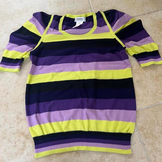 Sonia Rykiel Women's Jumper - Purple/Yellow - S on Productcaster.