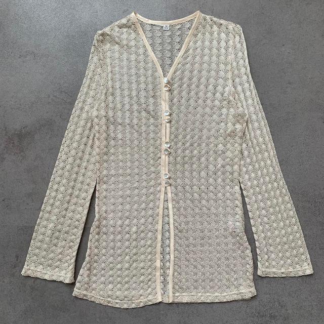 Vintage Women's Cardigan - Cream - S on Productcaster.