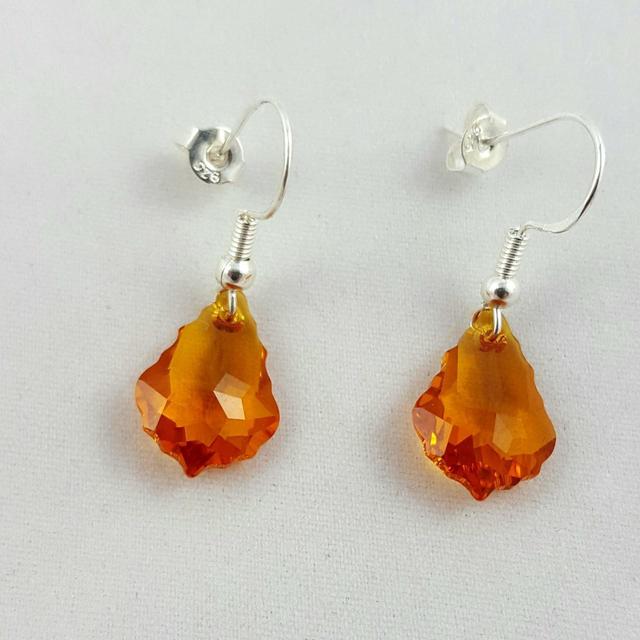 Handmade Women's Earrings - Orange on Productcaster.