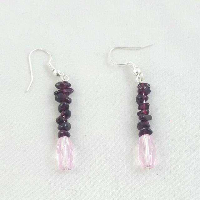 Handmade Women's Earrings - Pink on Productcaster.