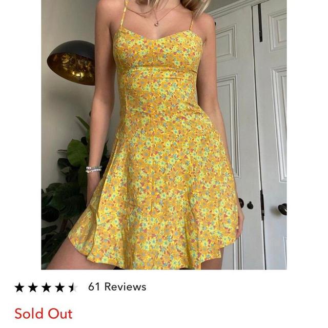 Urban Outfitters Women's Dress - Multi/Yellow - XS on Productcaster.