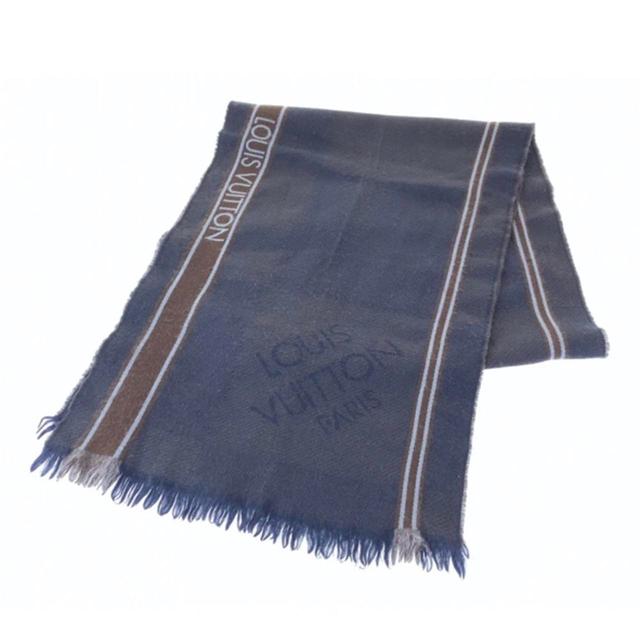 Louis Vuitton Men's Scarf - Navy on Productcaster.