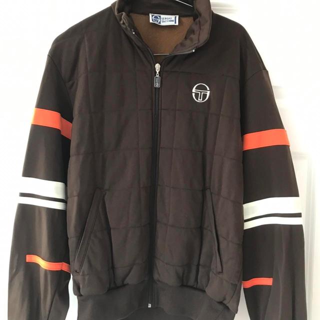 Sergio Tacchini Men's Jacket - Brown/White - M on Productcaster.