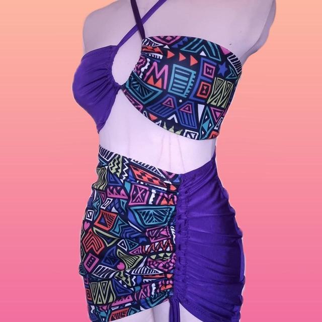 Custom Women's Skirt - Multi/Purple - UK 10 on Productcaster.