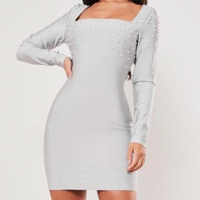 Missguided Women's Dress - Silver - 6 on Productcaster.