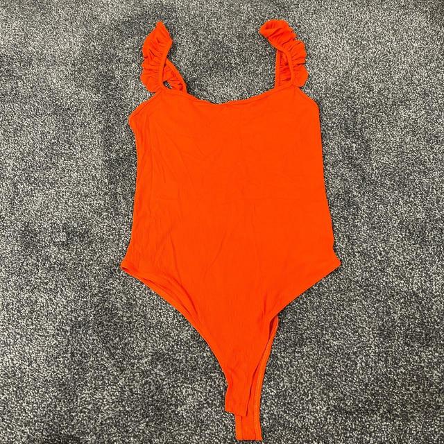 Zara Women's Bodysuit - Orange - M on Productcaster.