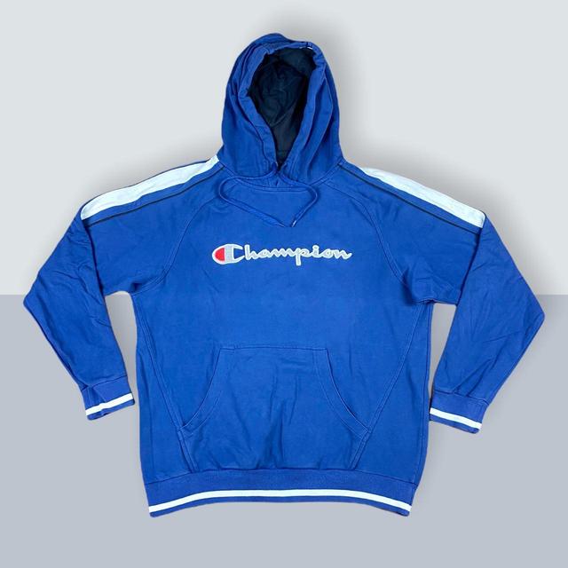 Champion Men's Hoodie - Blue - L on Productcaster.