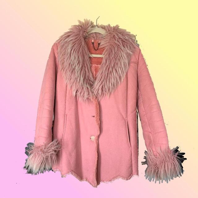 Vintage Women's Festival Coat - Pink - UK 10 on Productcaster.