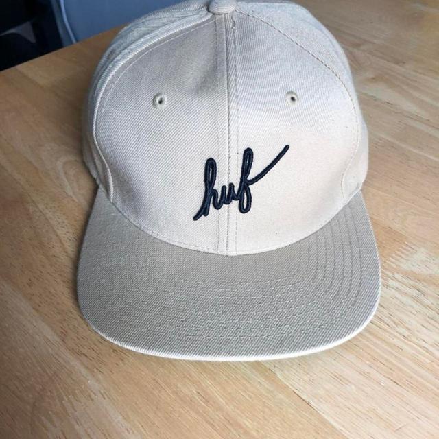 HUF Men's Caps - Cream/Green on Productcaster.