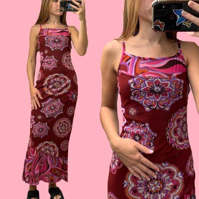 Vintage Women's Bodycon Dress - Pink - 8 on Productcaster.