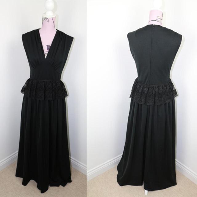 Vintage Women's Dress - Black - S on Productcaster.